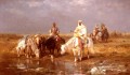Arabs Watering Their horses Arab Adolf Schreyer